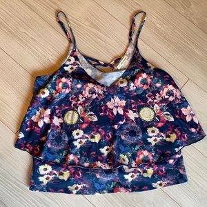 Floral crop top